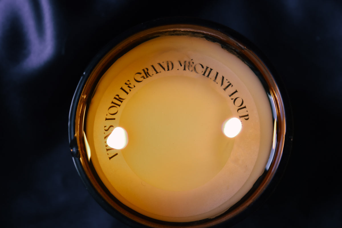 Bougie Branlette au clair de Lune (encens, bois de rose)