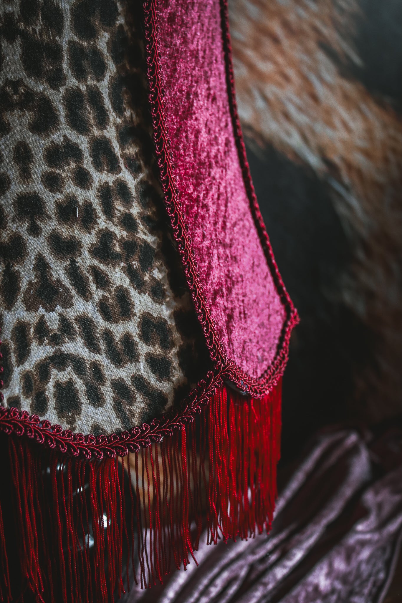 Lampe Velvet Leopard (pièce unique)