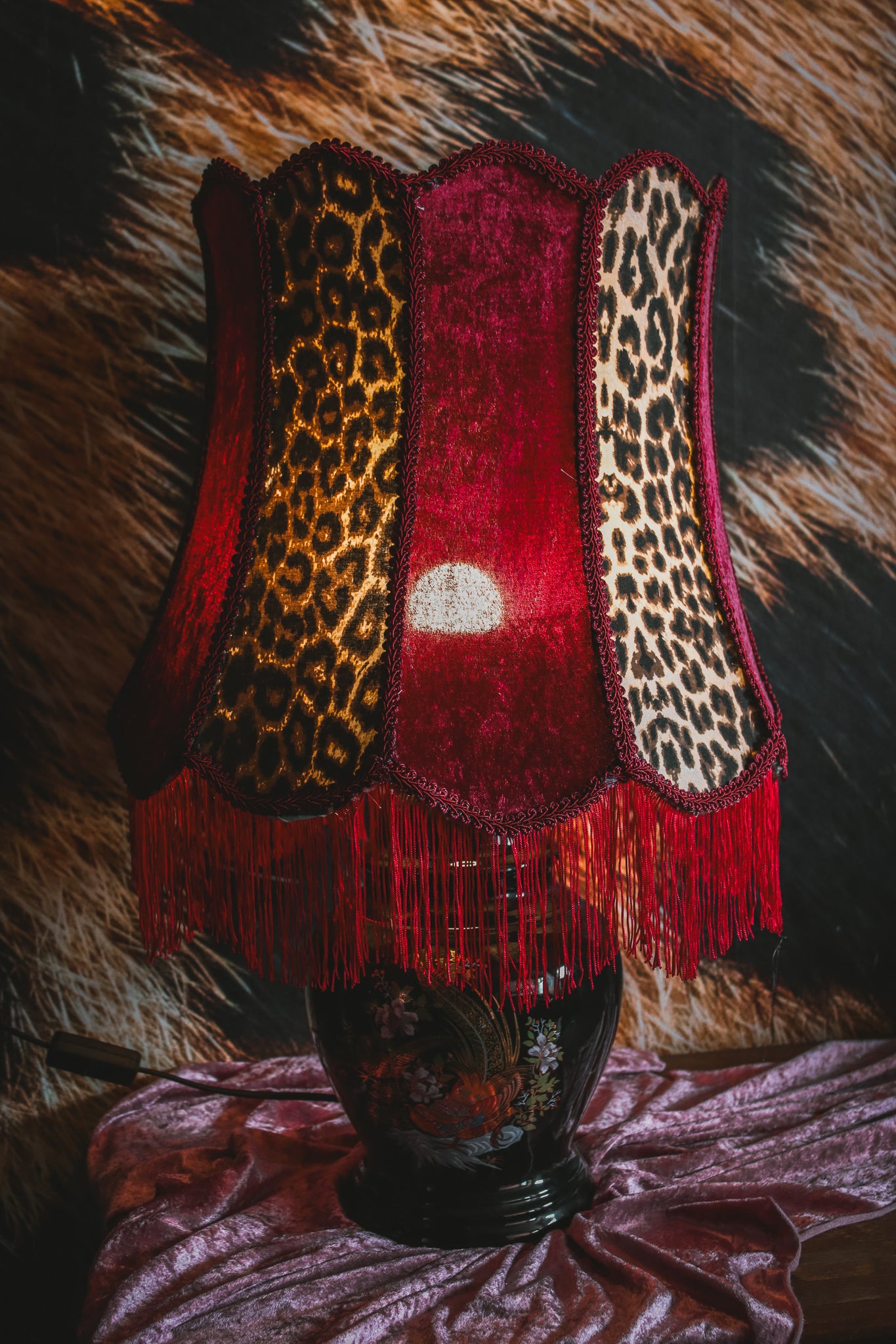Lampe Velvet Leopard (pièce unique)