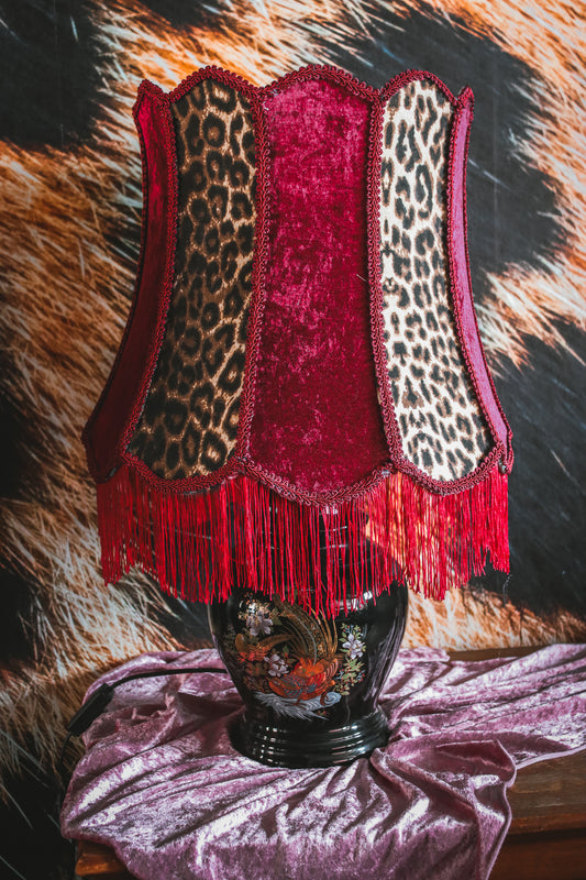 Lampe Velvet Leopard (pièce unique)